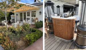 Patio and restaurant