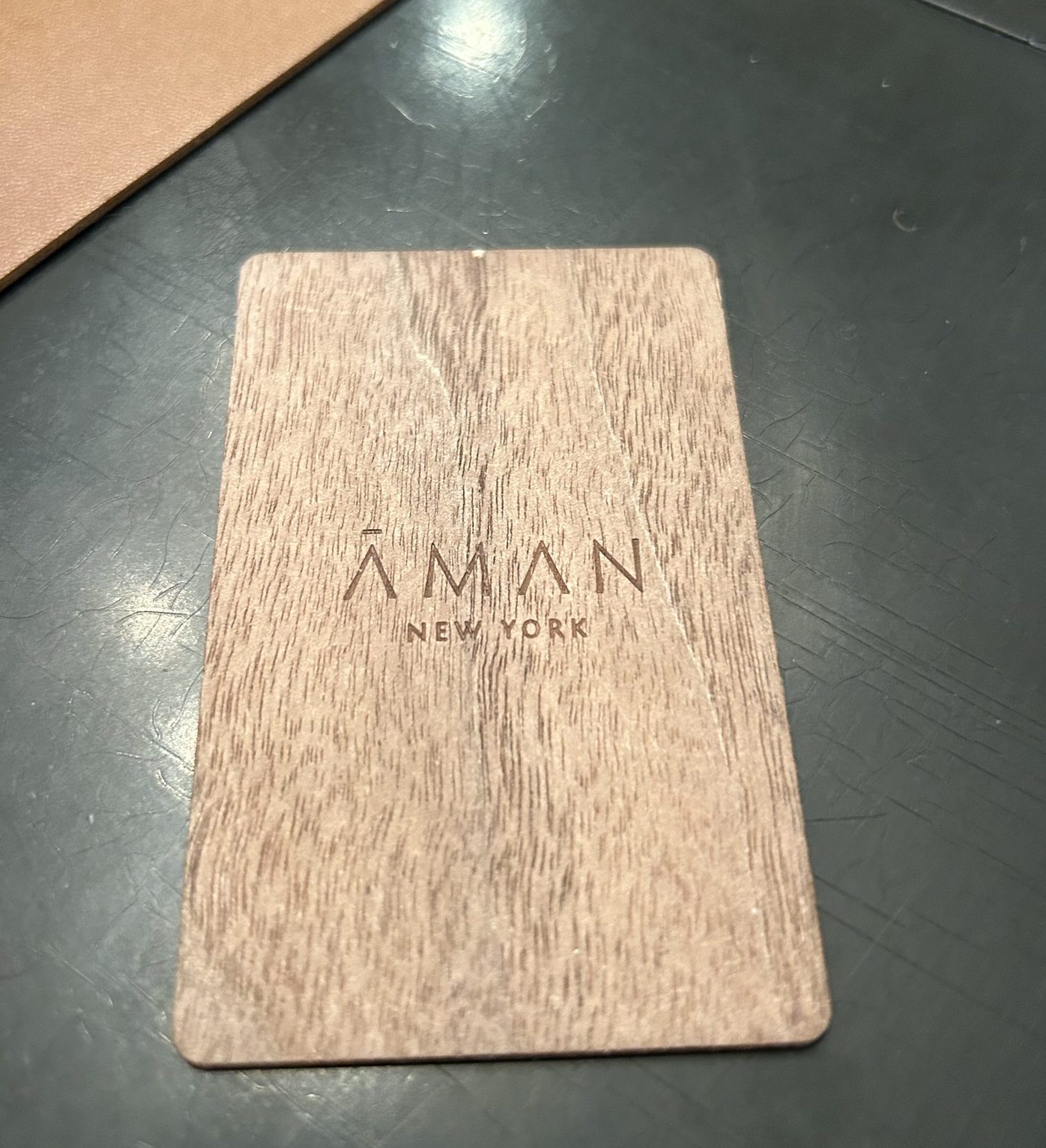 Aman NYC room key