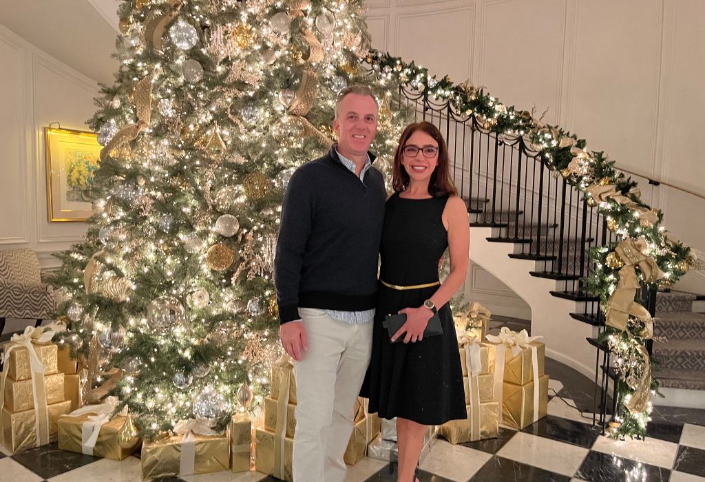 Christmas photo at the Rosewood
