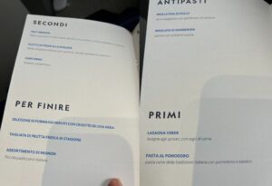 ITA Airlines Menus