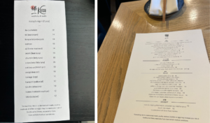 Kiitsu menus