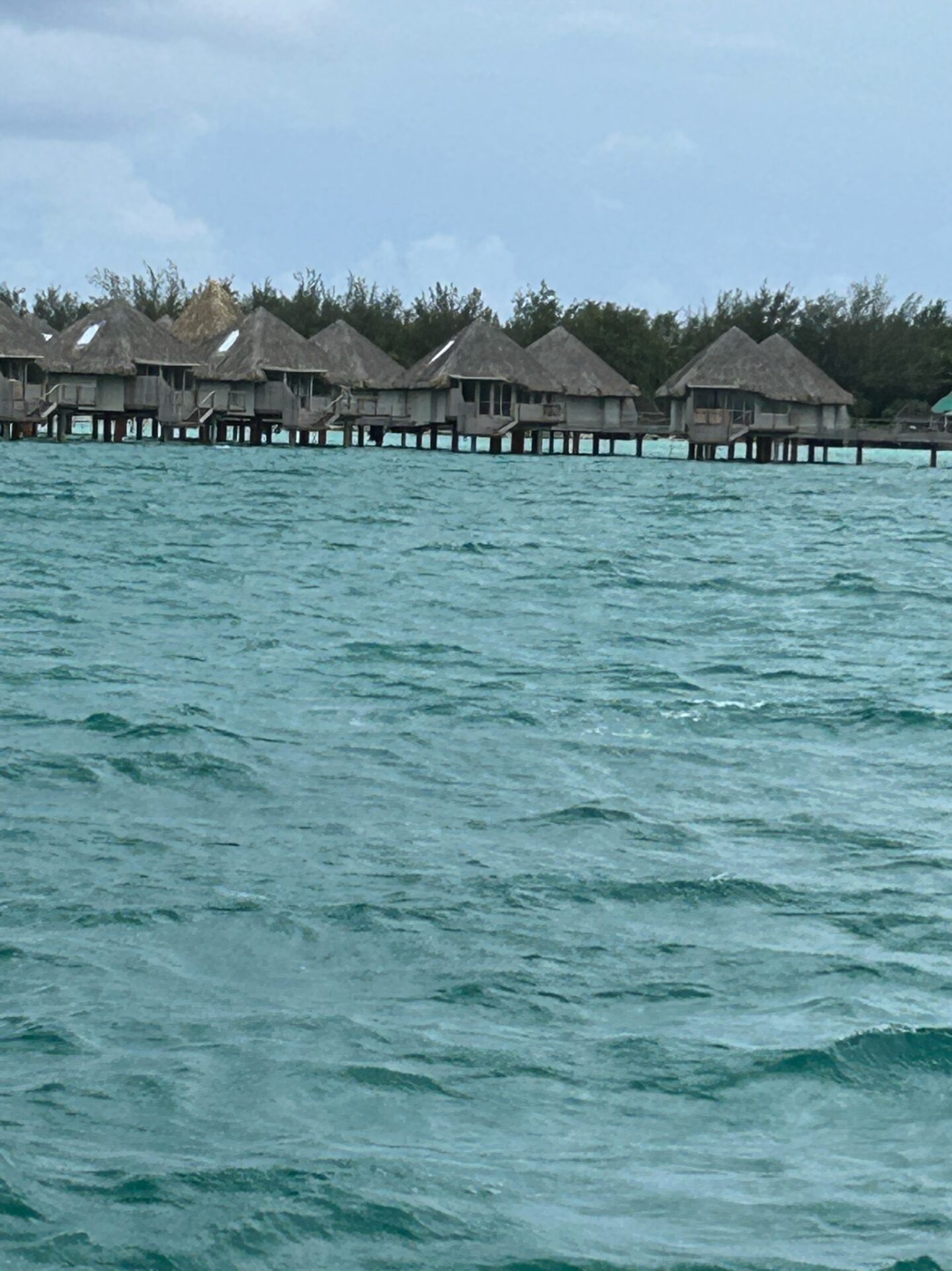 Bora Bora huts on water